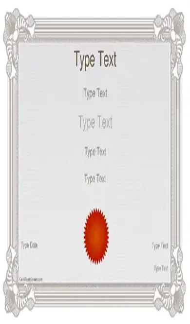 Classroom Award Template With Red Seal