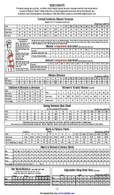 Clothing Size Chart