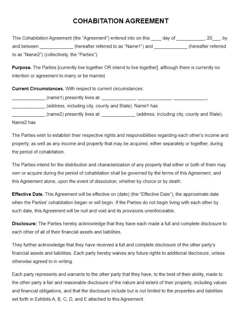 Cohabitation agreement thumbnail large