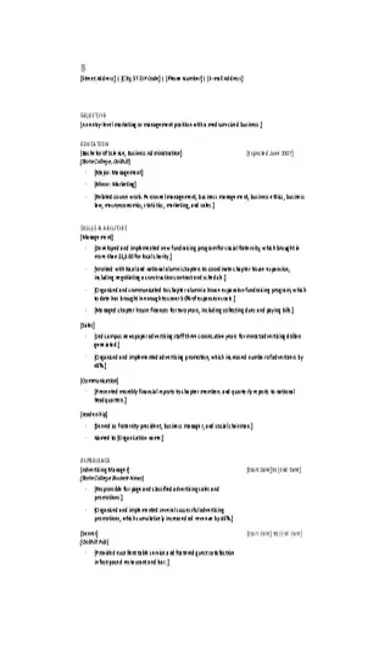 College Resume Template 1 1