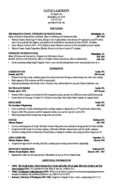 Computer Science Student Resume