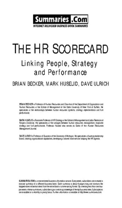 Construction Hr Scorecard Sample Template