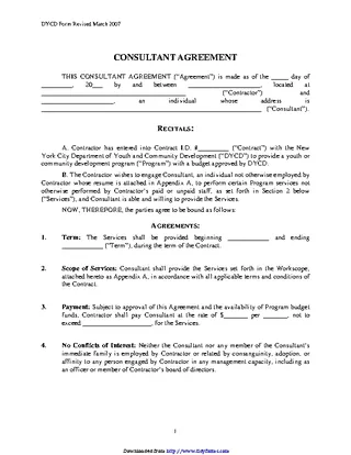 Consultant Agreement 1