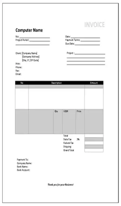 Consultant Invoice Template2