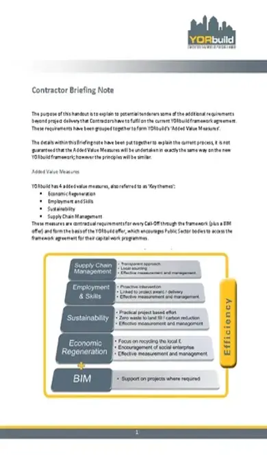 Contractor Briefing Note Template