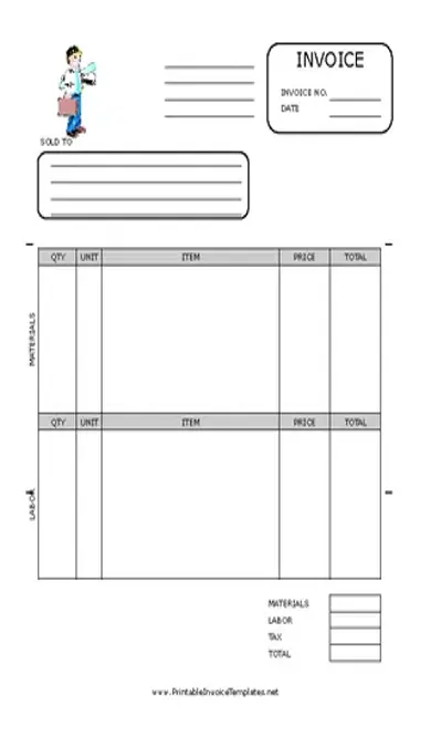 Contractor Invoice Template2