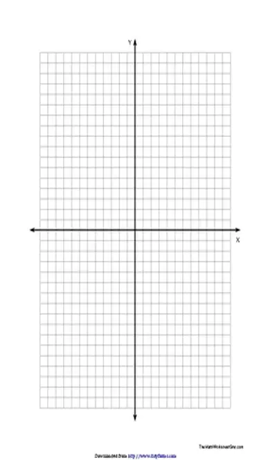 Coordinate Plane Graph Paper