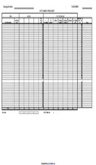 Cost Tracking Spreadsheet