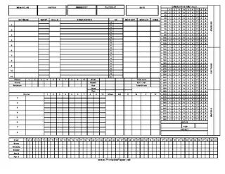 Cricket Score Sheet 1