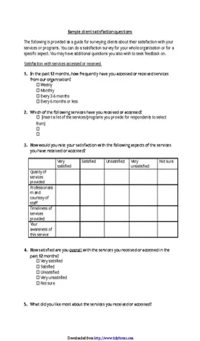 Customer Satisfaction Survey 3