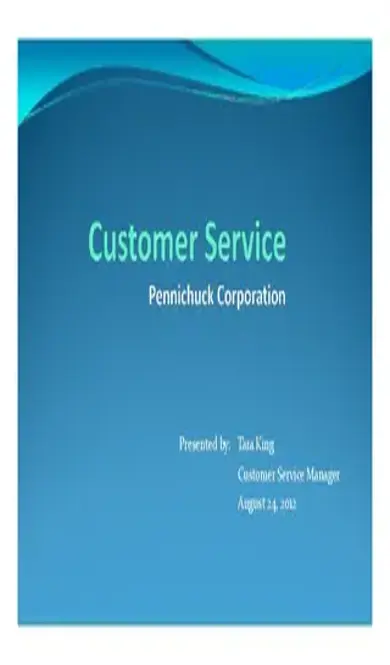 Customer Service Analysis Template