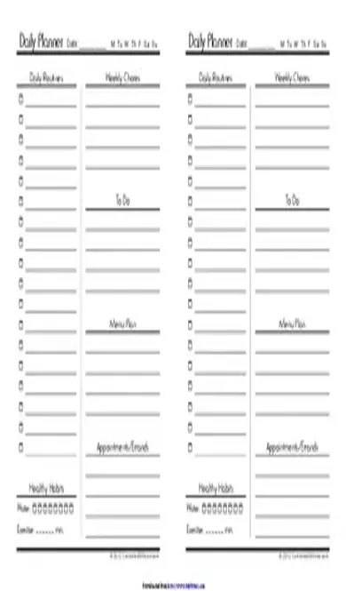 Daily Planner Template 4