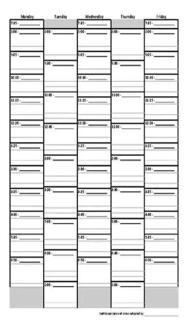 Daily Schedule Planner 1