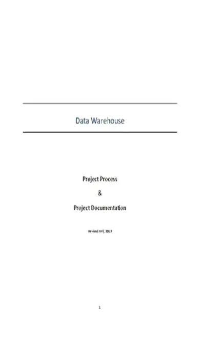 Data Ware Project Documentation Template