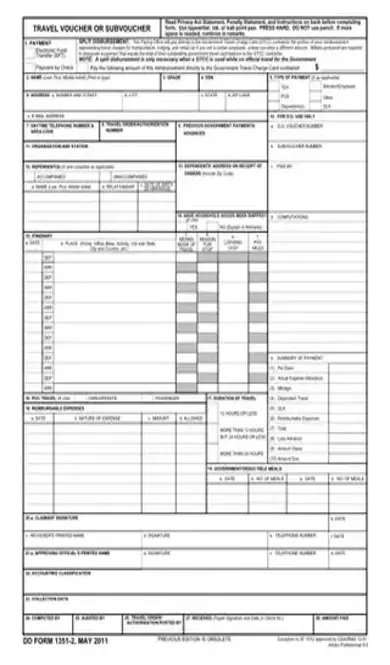 DD 1351-2 Fillable PDF