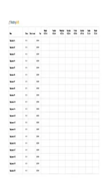 Editable Monthly Staff Work Schedule Template Excel Format