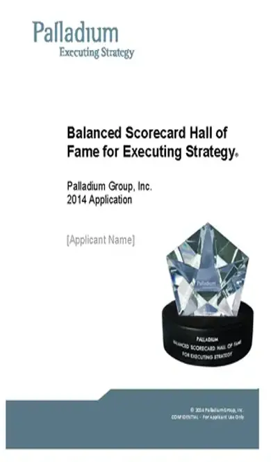 Employee Balanced Scorecard Template