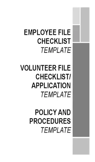 Employee File Checklist Template