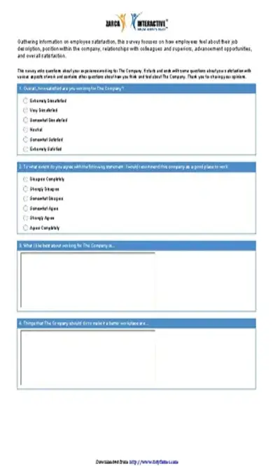 Employee Satisfaction Survey 3