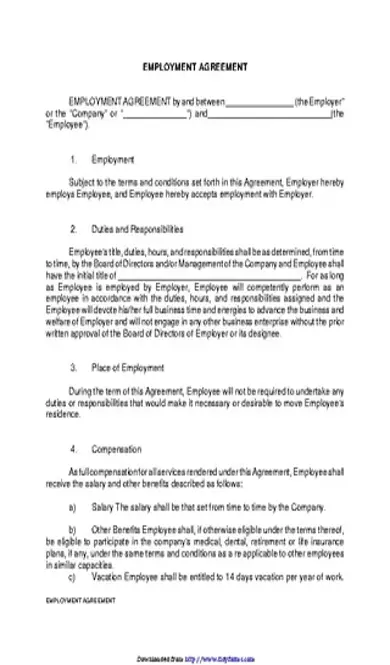 Employment Agreement 1