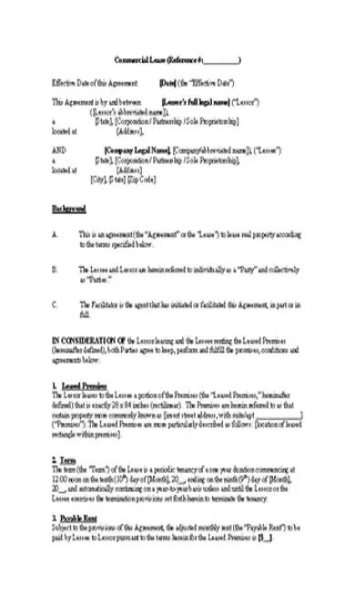 Enterprise Sub Lease Agreement Sample