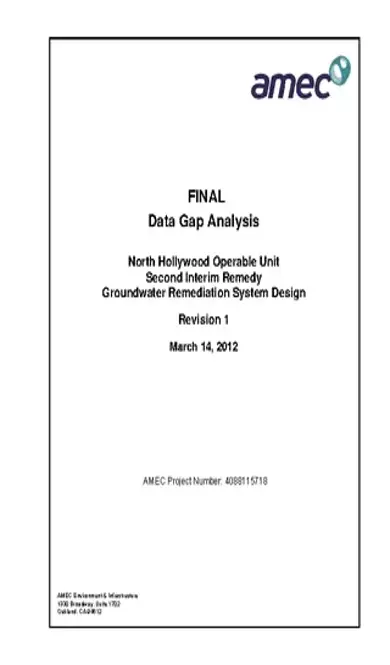 Environmental Data Gap Analysis