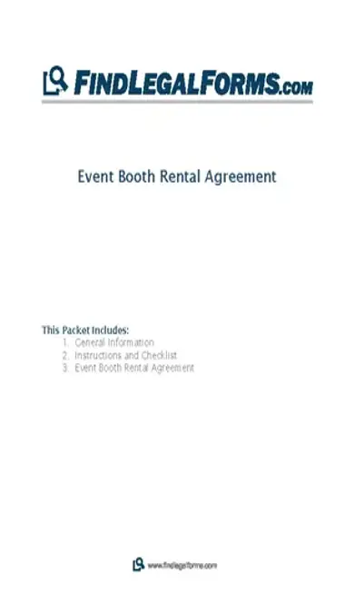 Event Booth Rental Agreement Template