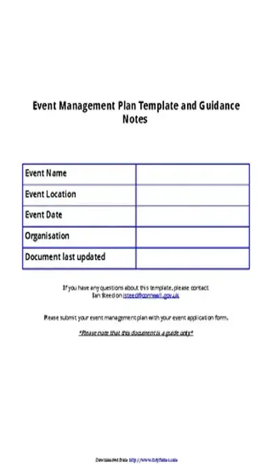 Event Planning Template 2