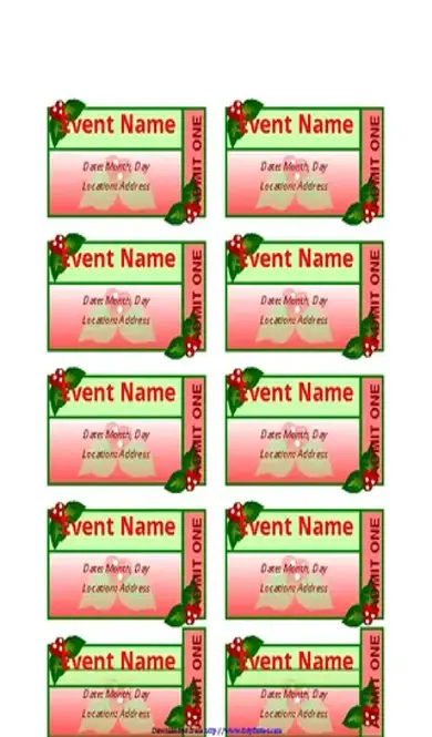 Event Ticket Template 1