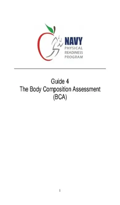 Example Navy Body Fat Measurement Chart