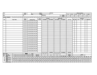 Excel Basketball Scorecard Sample Template