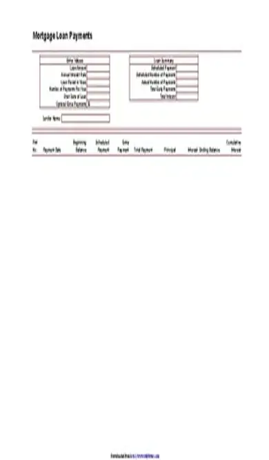 Excel Loan Amortization Schedule