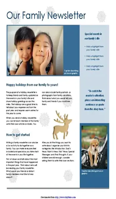 Family Christmas Newsletter