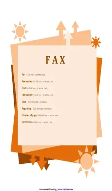 Fax Cover Sheet Template