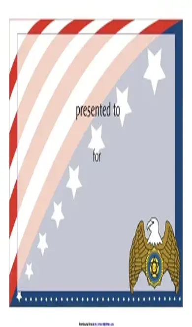 Flag Team Certificate