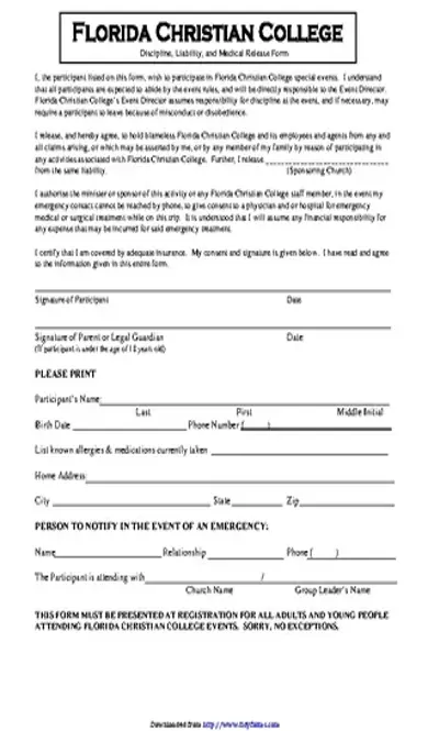 Florida Medical Release Form