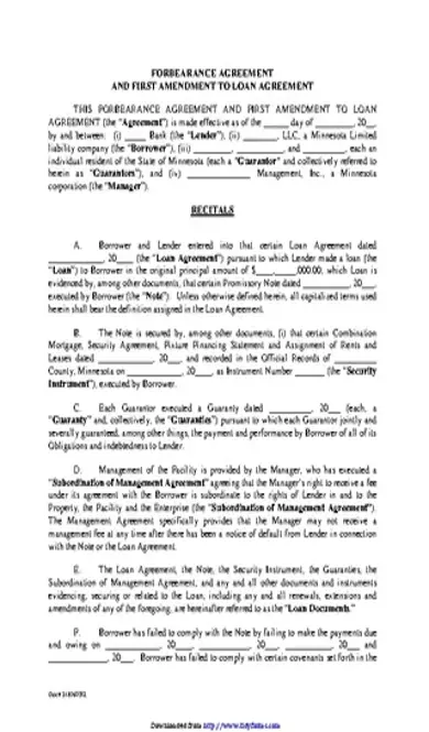 Forbearance Agreement 2