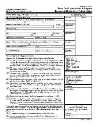 Form I 485