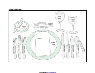 Formal Place Setting