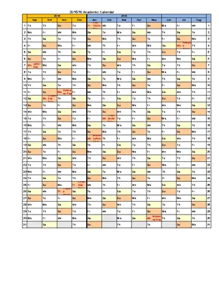 Free Academic Calendar 2015 2016