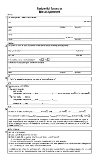 Free Apartment Rental Form