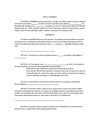 Free Word Rental Agreement Procurement Contract