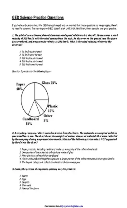 Ged Sample Test Template 1