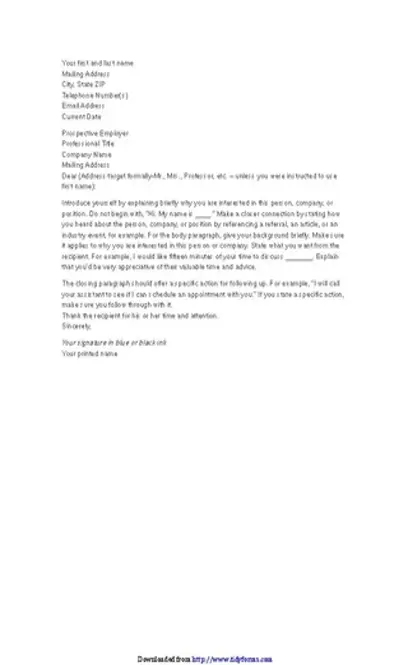 General Cover Letter Template 1