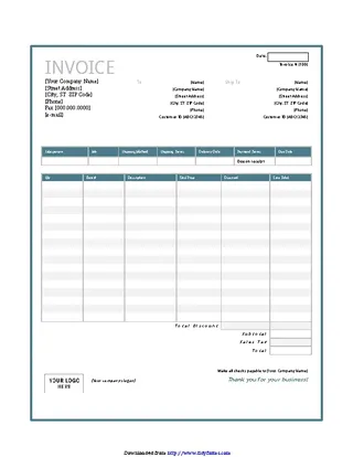 General Invoice Template 2