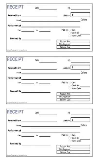 Generic Receipt Template