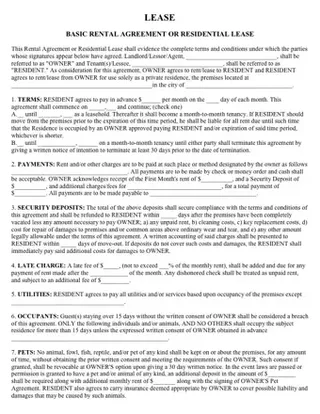 Georgia Rental Agreement PDF