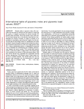 Glycemic Index Chart 3