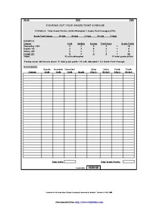 Gpa Calculator Excel