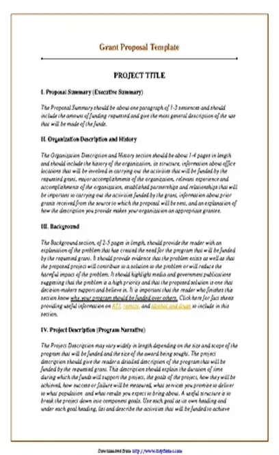 Grant Proposal Template 2